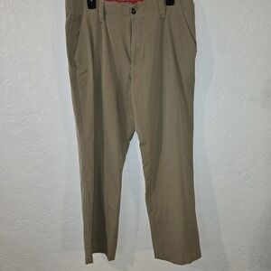 Under Armour Pants Mens 36w x 30  Khaki Tan Performance Golf Chino Pocket Logo